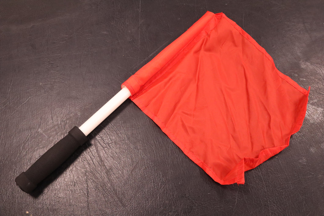 Hire Shop VIC - Red Flag with Plastic Handle