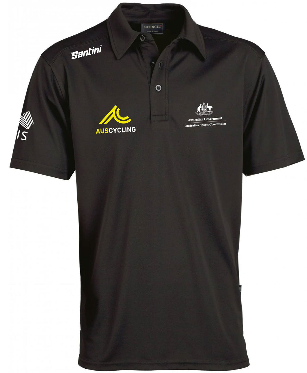AusCycling State/Territory Advisory Council Polo Shirt | Black (2023)